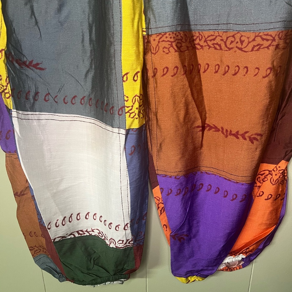 Colorful Patchwork Pants Earthbound Trading NWT N… - image 3